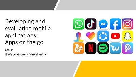Grade 10 Module 3 Apps on the go