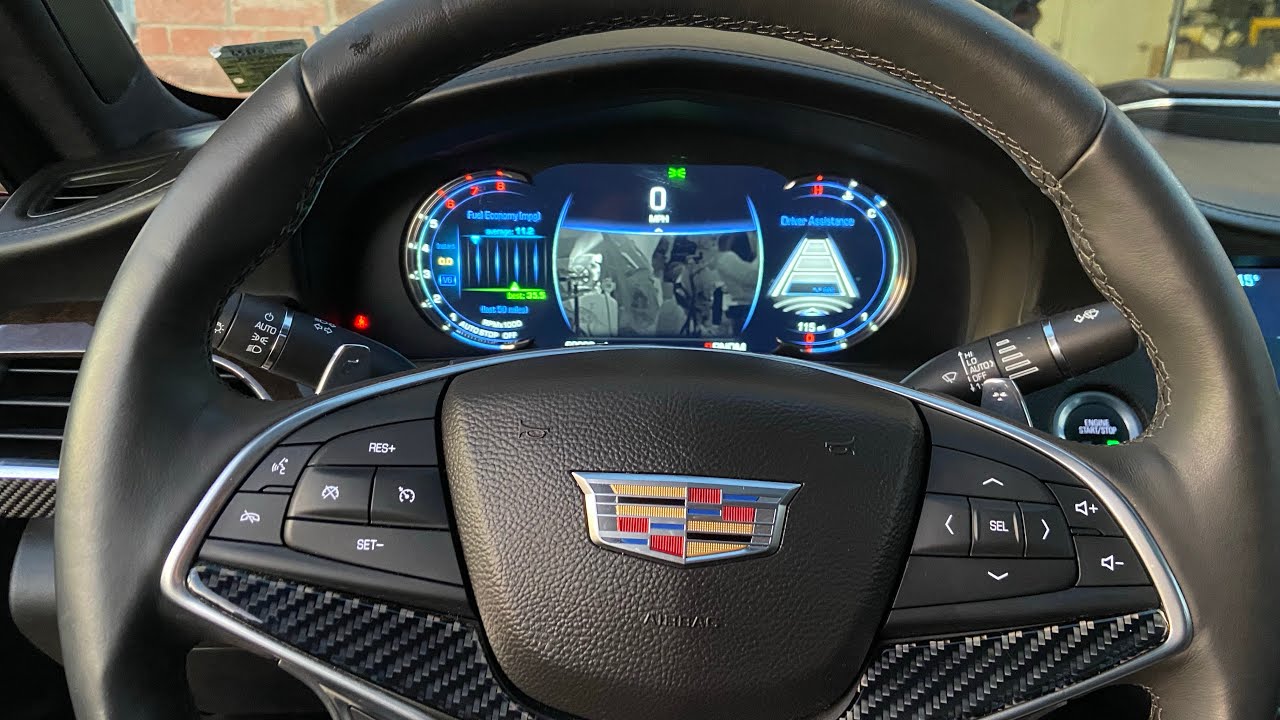 Cadillac CT6 12in instrument cluster features, and how to use - YouTube
