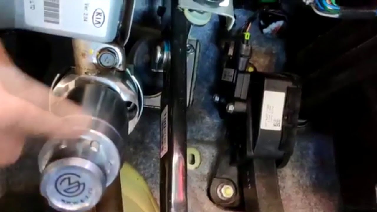 steering shaft lock on KIA Picanto cars YouTube