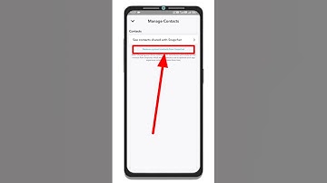 How to remove syncs contacts from snapchat | Delete Syncs Contacts From Snapchat #shorts #snapchat