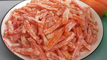 Cách làm MỨT CÀ RỐT ngon đẹp không bị chảy nước để đón tết cổ truyền