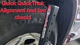 Quick toe check with our QuickTrick Alignment Tool!