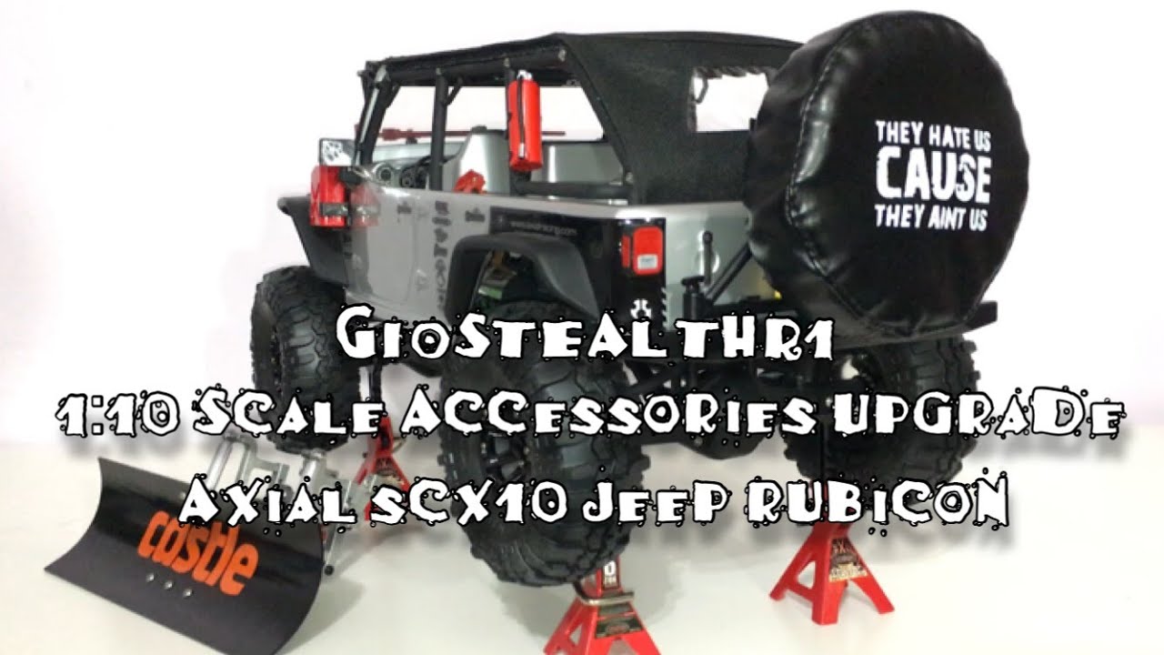 AXIAL SCX10 JEEP Accessories 1/10 Upgrade - YouTube