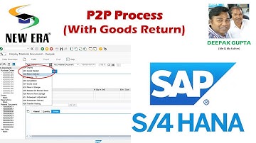 P2P Process with Goods Return (Credit memo) By Deepak Gupta