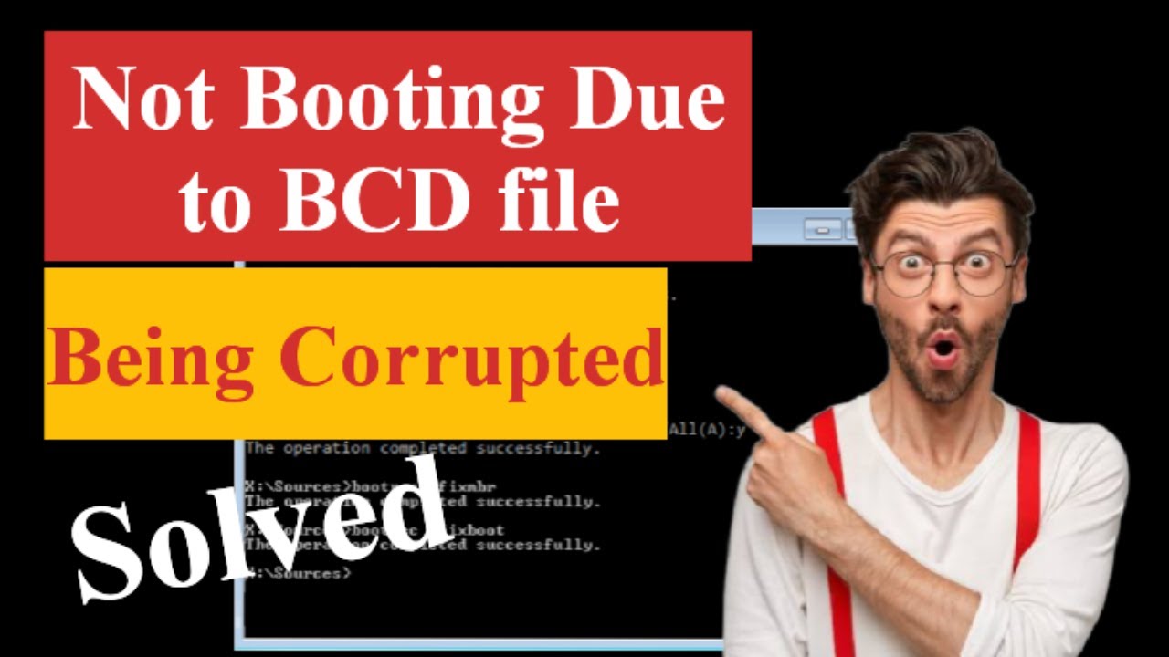 Fix NOT Booting Due To BCD File Being Corrupted | 