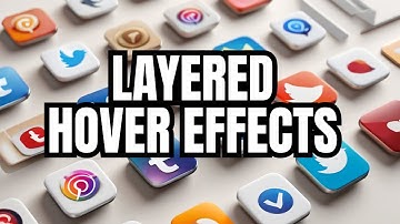We Will Learn 3D Layered Hover Effect on Social Media Buttons