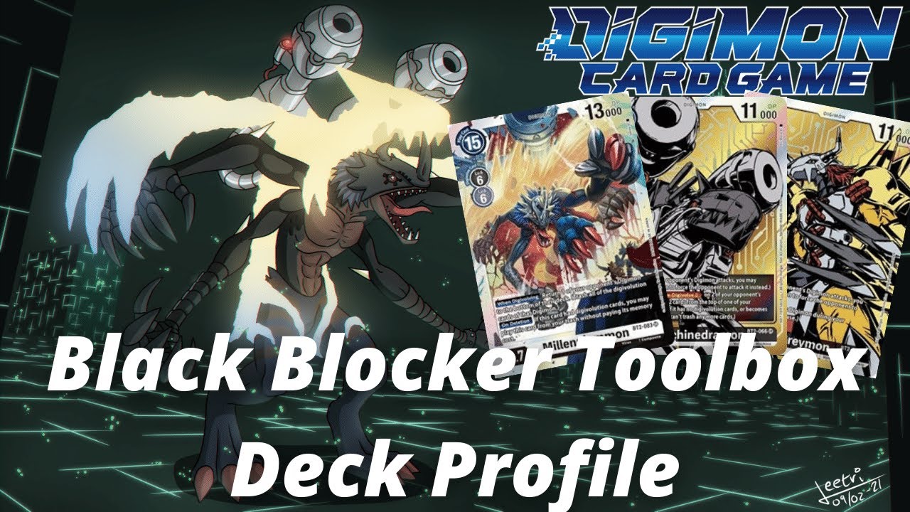 Digimon Card Game Deck Profile - Black Blocker Toolbox Level 7 Spam