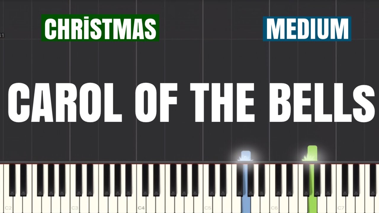 Christmas - Carol Of The Bells Piano Tutorial | Medium - YouTube