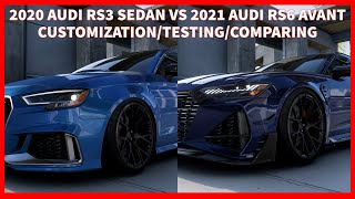 [Forza Horizon 5] 2020 Audi RS3 Sedan VS 2021 Audi RS6 AVANT Customization/Testing/Comparing