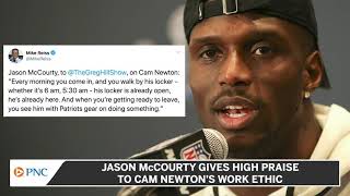 Patriots Cornerback Jason McCourty Gives High Praise To Cam Newton's Work Ethic