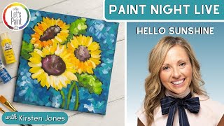 Learn To Paint Sunflowers