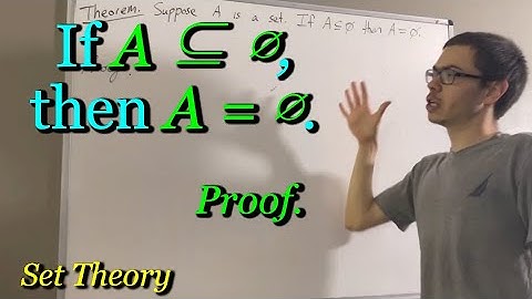 Prove if A ⊆ ∅, then A = ∅ [ILIEKMATHPHYSICS]