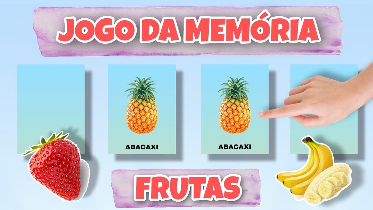 Jogos da Memória Infantil Grátis: As Frutas