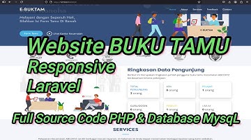 Source Code Website Buku Tamu Laravel | Aplikasi Buku Tamu Berbasis Web | Source Code Web Buku Tamu