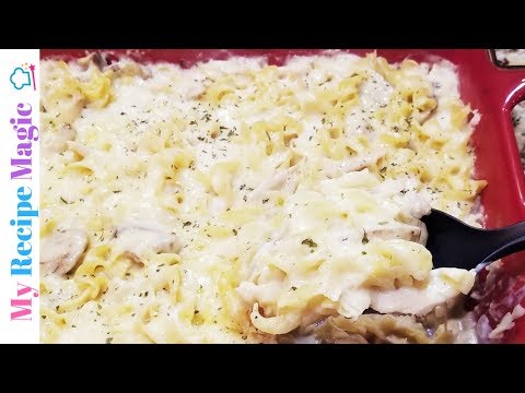 Dump and Bake Turkey Tetrazzini - Perfect for that leftover Turkey!