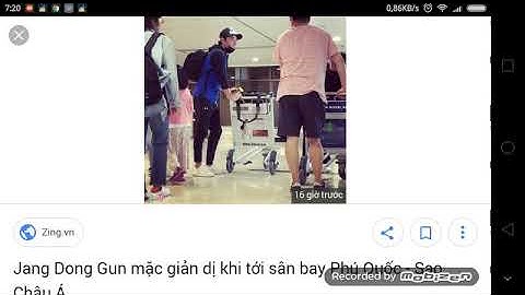Jang Dong Gun mặc giản dị khi đến sân bay phú quốc