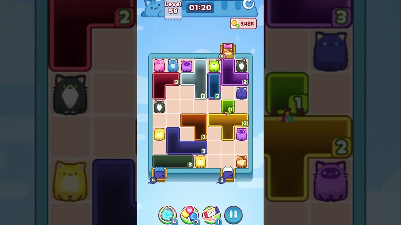 Drop the cat] Level 58 - YouTube