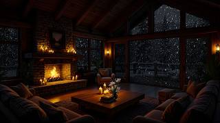Cozy Fireplace Crackling 24/7 • Winter Night With Warm Fire & Snow • Cure Insomnia screenshot 5