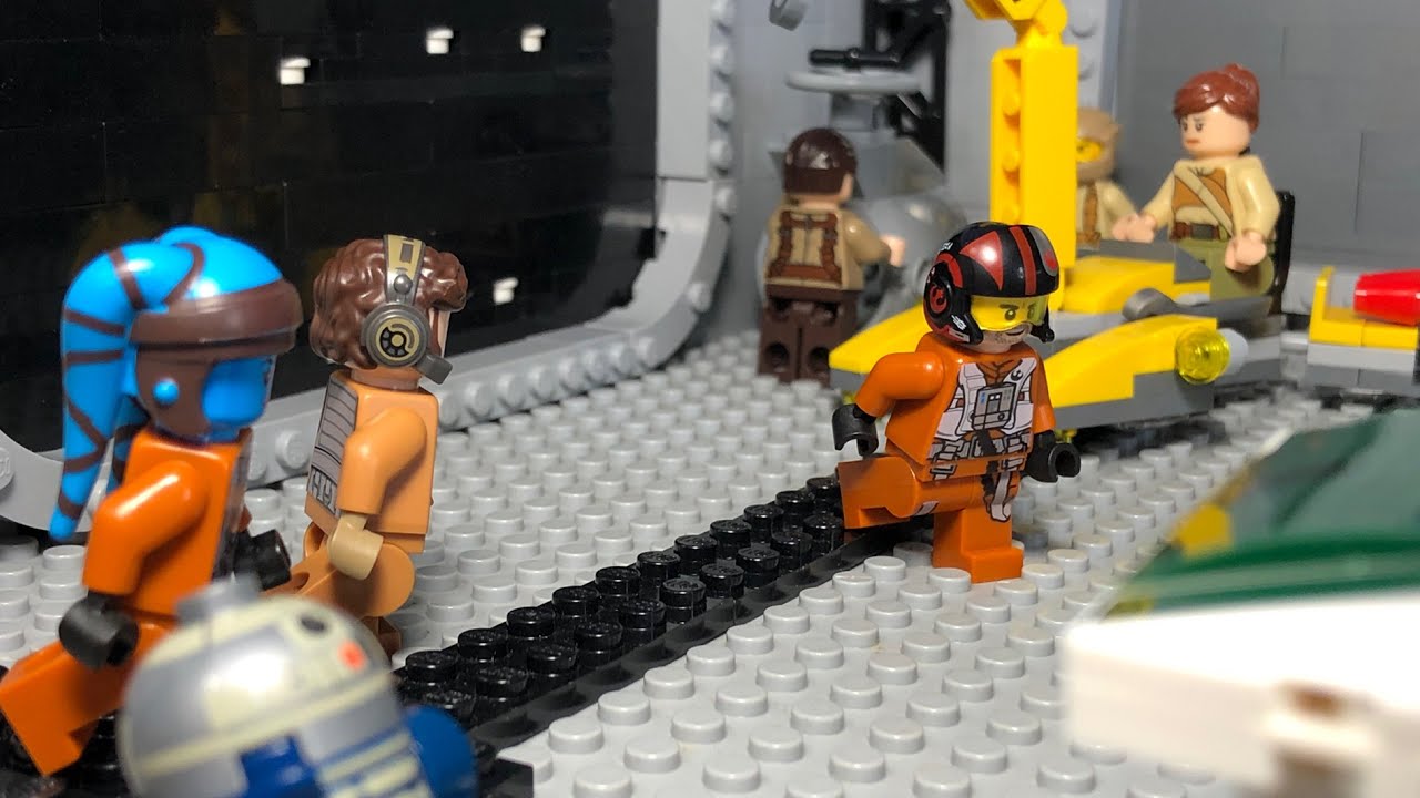 Lego Wars Resistance Hangar Moc - YouTube