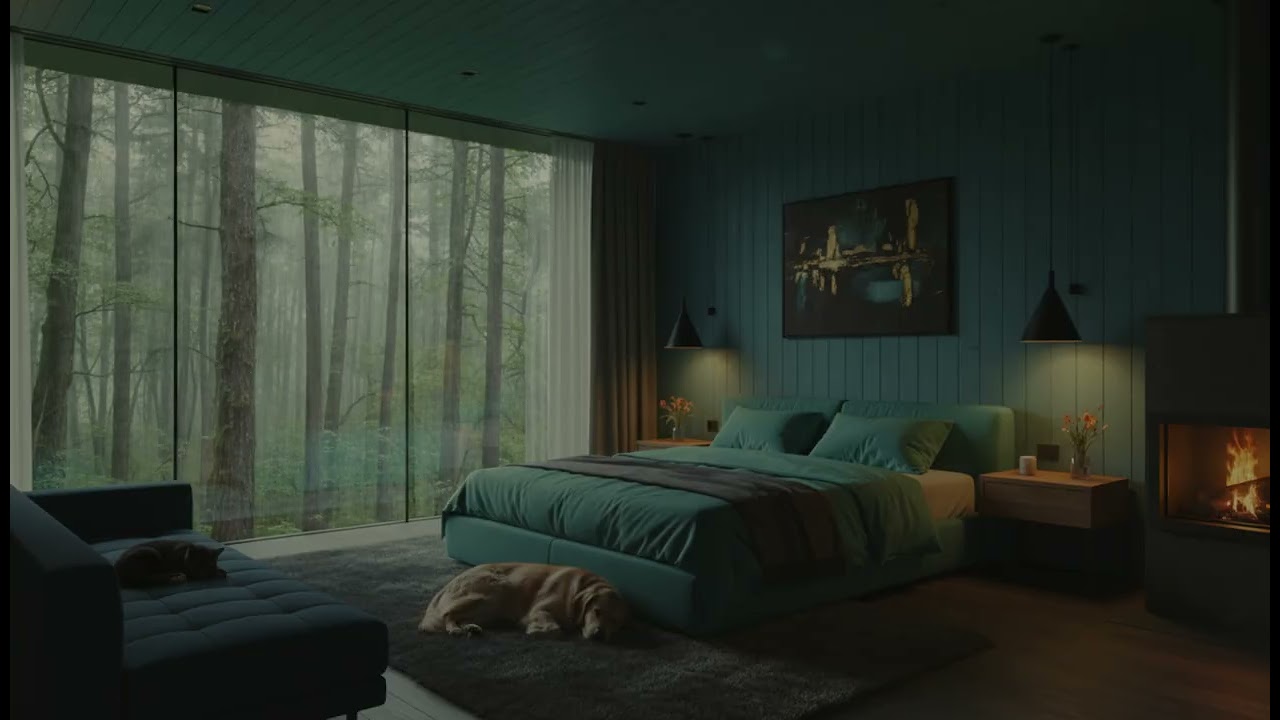 ⛈️ Heavy Rain ASMR for Deep Sleep – Instant Calm & White Noise