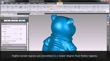 Geomagic Studio - Curvature-Sensitive Smoothing