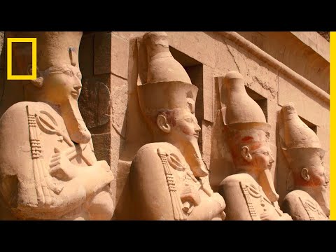 Vidéo: Délicieux Louxor : Temple de la reine Hatchepsout