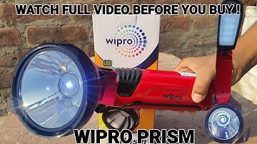 WIPRO Prism Rechargable LED Torch And Lantern Torch Emergency Light. REVIEW AND OUTDOOR TESTING.