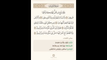 السراج في بيان غريب القران سورة الذاريات 12 مع تلاوة الشيخ سعد الغامدي