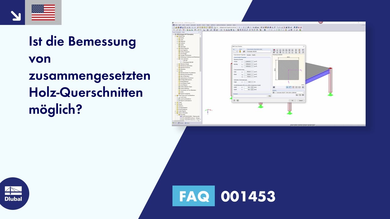 [EN] FAQ 001453 Ist die Bemessung von zusammengesetzten Holz