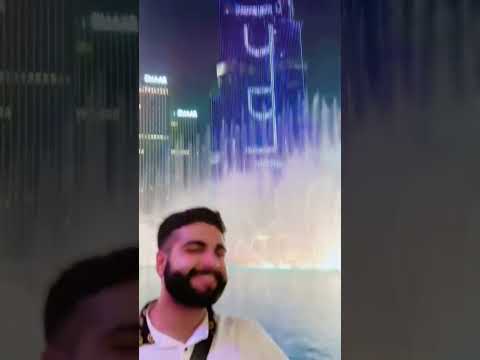 Dubai fountain show at night #youtubeshorts #dubai #dubaivlog #dubaimall #fountainshow