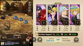 The Seven Deadly Sins 【4 - Man 7Ds Team】 Hero Arena Artifact & Equipment Guide 7Ds: Grand Cross