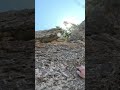 Close Call Rock Fall While Climbing short