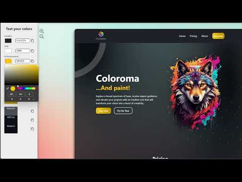 Test colors for your web project with Colorama