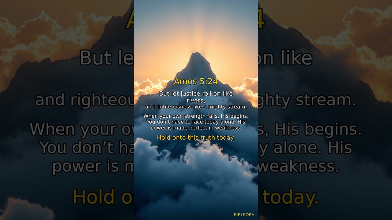 🙏 GOD'S WORD: Amos 5:24 #shorts