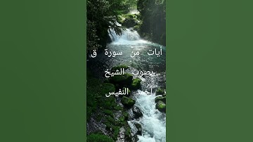 أيات من سورة ق بصوت الشيخ أحمد النفيس#قران_كريم #اذكار_الصباح_المساء #راحة_نفسية #لايك #اكسبلور