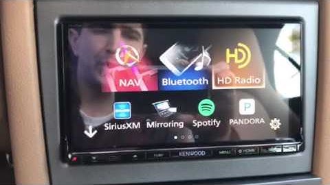 Kenwood DNX893S Porsche 997 double din conversion and CarPlay apple