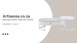 Artisansa.co.za - Nesting Coffee Table SC-JY610 - Assembly Video