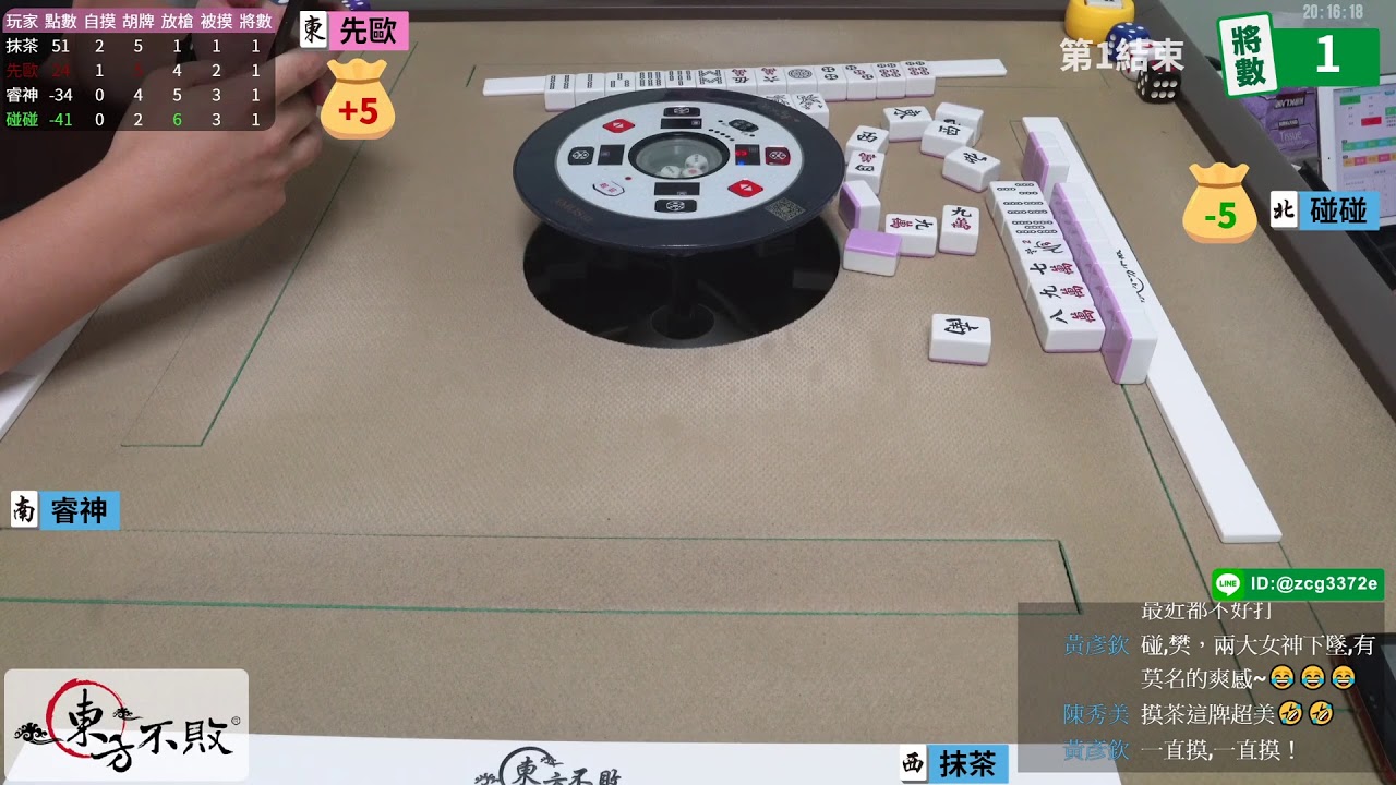 嗽嘎 碰碰麻將 20/9/25 明天要上班幹幹幹