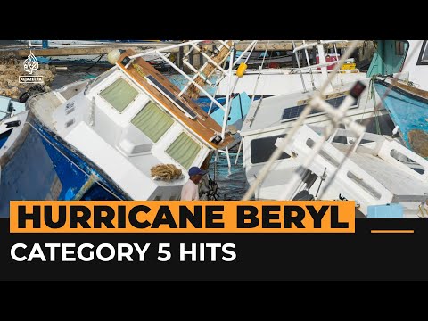 ‘This is a horrific hurricane’: Beryl becomes Category 5 storm | AJ #Shorts