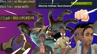 Friendly Fire Shoving Team Mates Until They Rage Quit (L4D2 Trolling/Griefing)