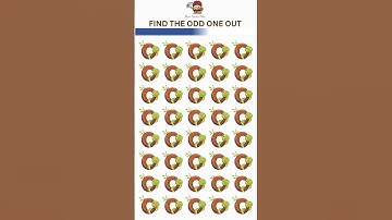 Only Sharp Eyes 👁 People can Find The Odd One Out Here | Emoji Puzzle | Eye Test  #shorts #oddoneout