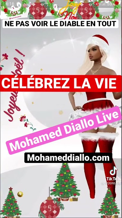 NE PAS VOIR LE DIABLE PARTOUT-JOYEUX NOËL et BONNE ANNÉE 2022 À TOUS/TOUTES -Mohamed Diallo Live
