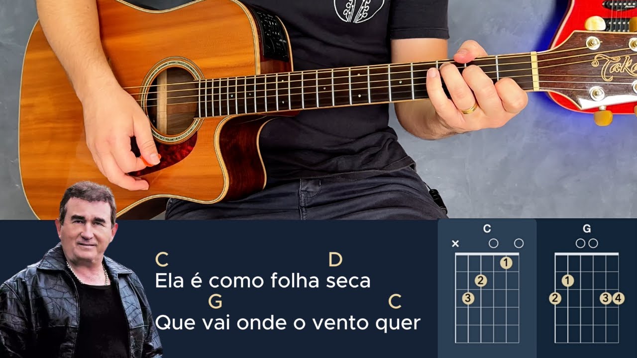 Como Tocar FOLHA SECA - Amado Batista (3 Acordes Sem Pestanas)