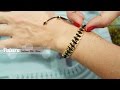 Como hacer una Pulsera en cadena e hilo chino negro