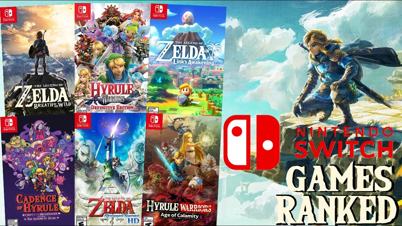 Ranking EVERY Zelda Game on Switch From WORST TO BEST (Top 7 Games  Including TOTK) 