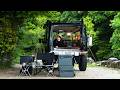 Relax under a natural tarp in the rain【Comfortable Jimny Stay】