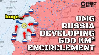 Huge. Russia Developing Encirclement Of 600 Km2. Russia Captured Arkahnhel’sk’e. Will Ukraine Break?