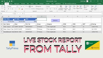 TDL Reports to Excel Power BI | Fetch Stock details to Excel Power Query @LearnWell