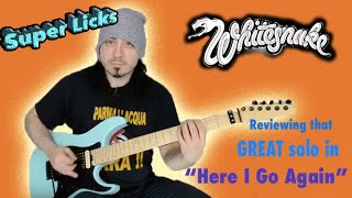 super licks - whitesnake - here i go again - solo