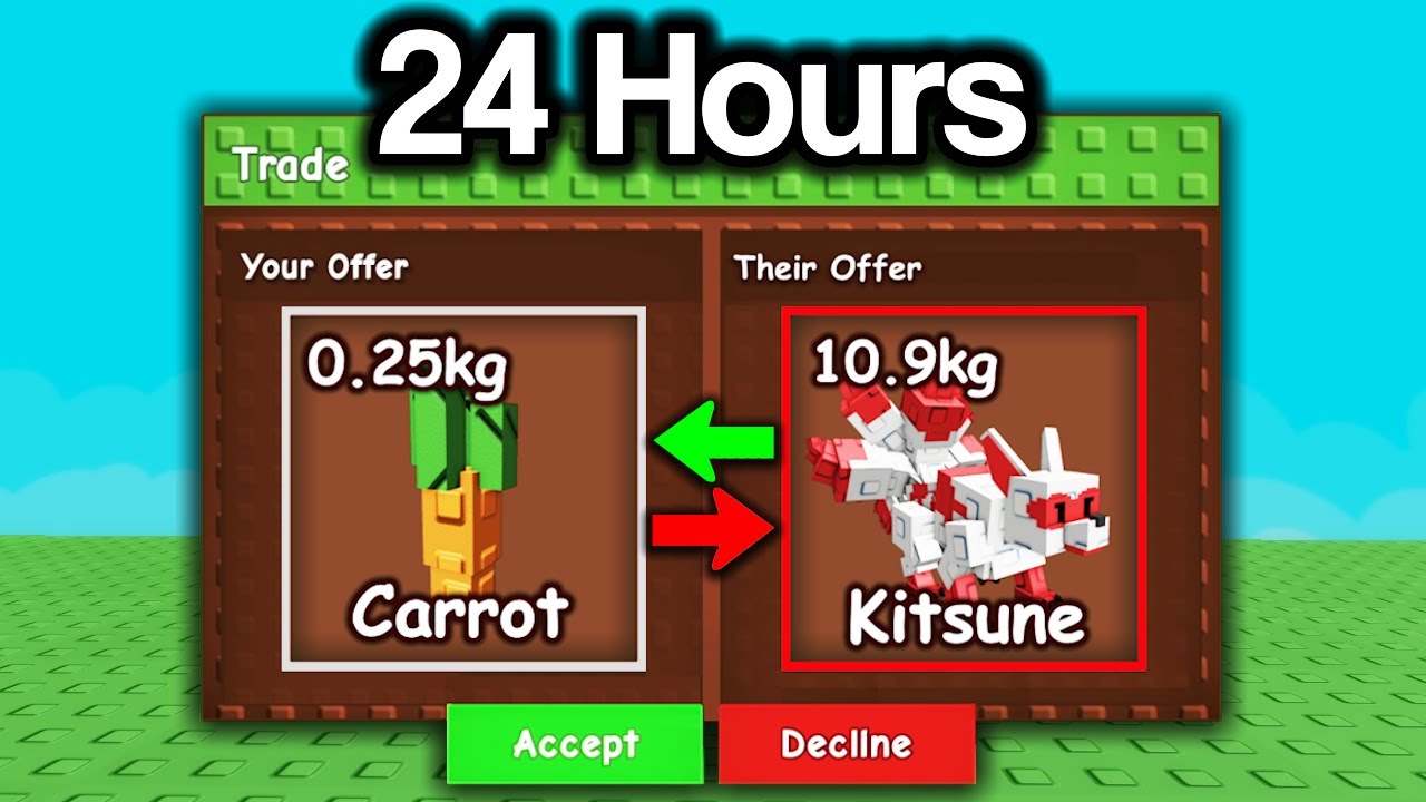 Обмен от Моркови до Кицунэ за 24 часа